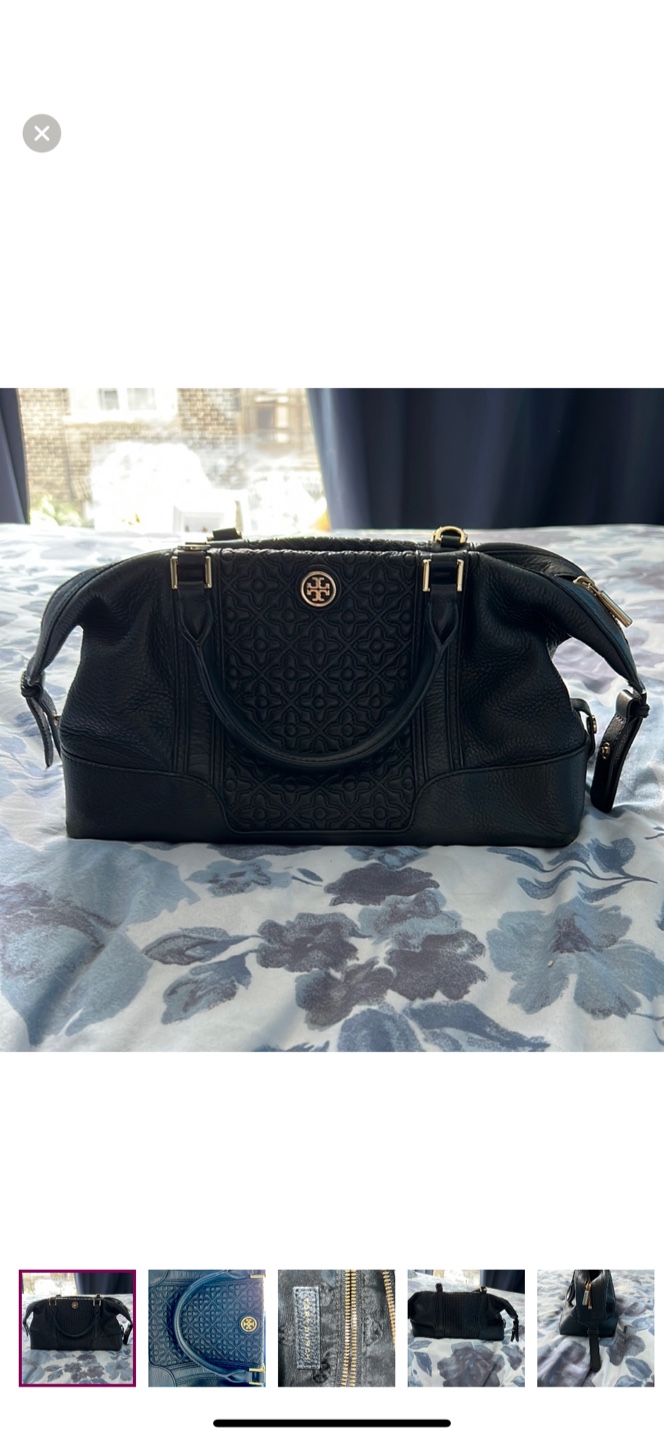 Tory Burch Black Leather Satchel
