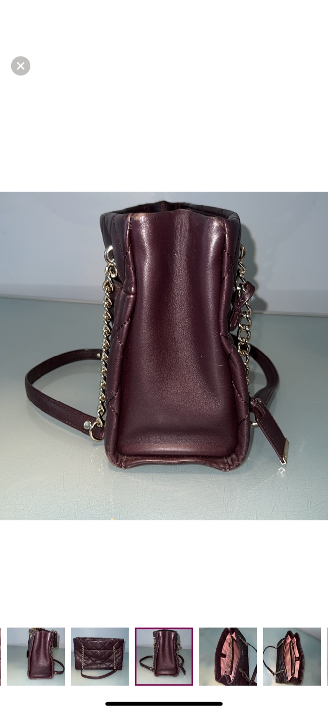 Kate Spade Burgundy Quilted Leather Shoulder Bag - photo 5
