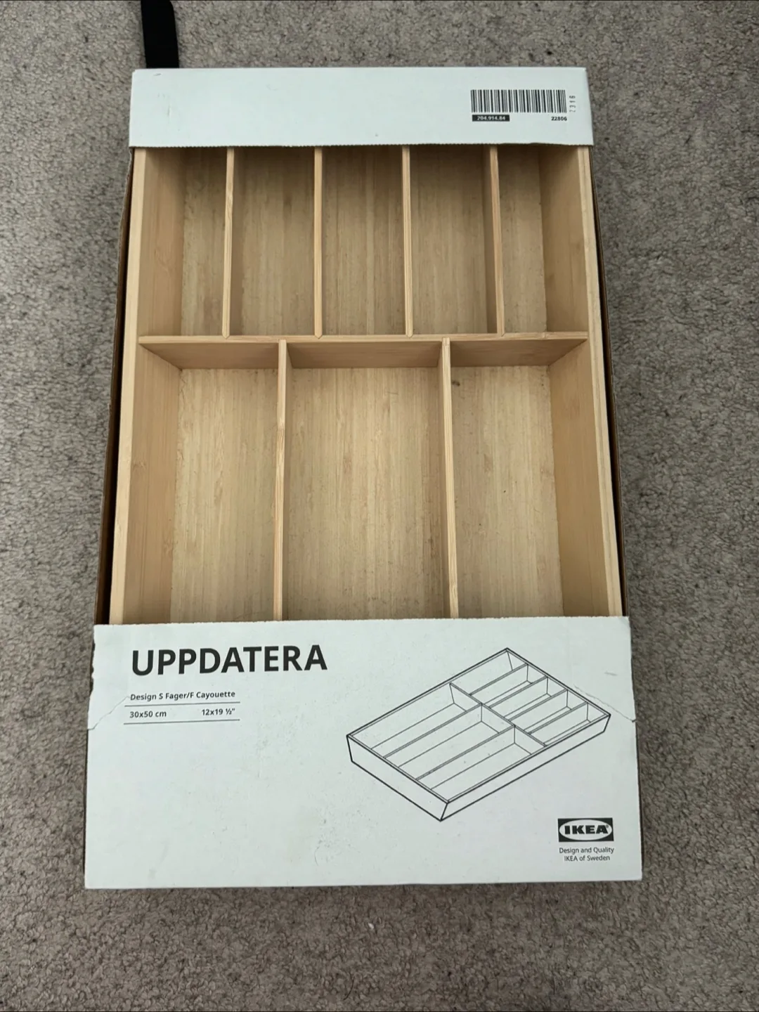 IKEA UPPDATERA Cutlery Tray - 30x50 cm thumbnail