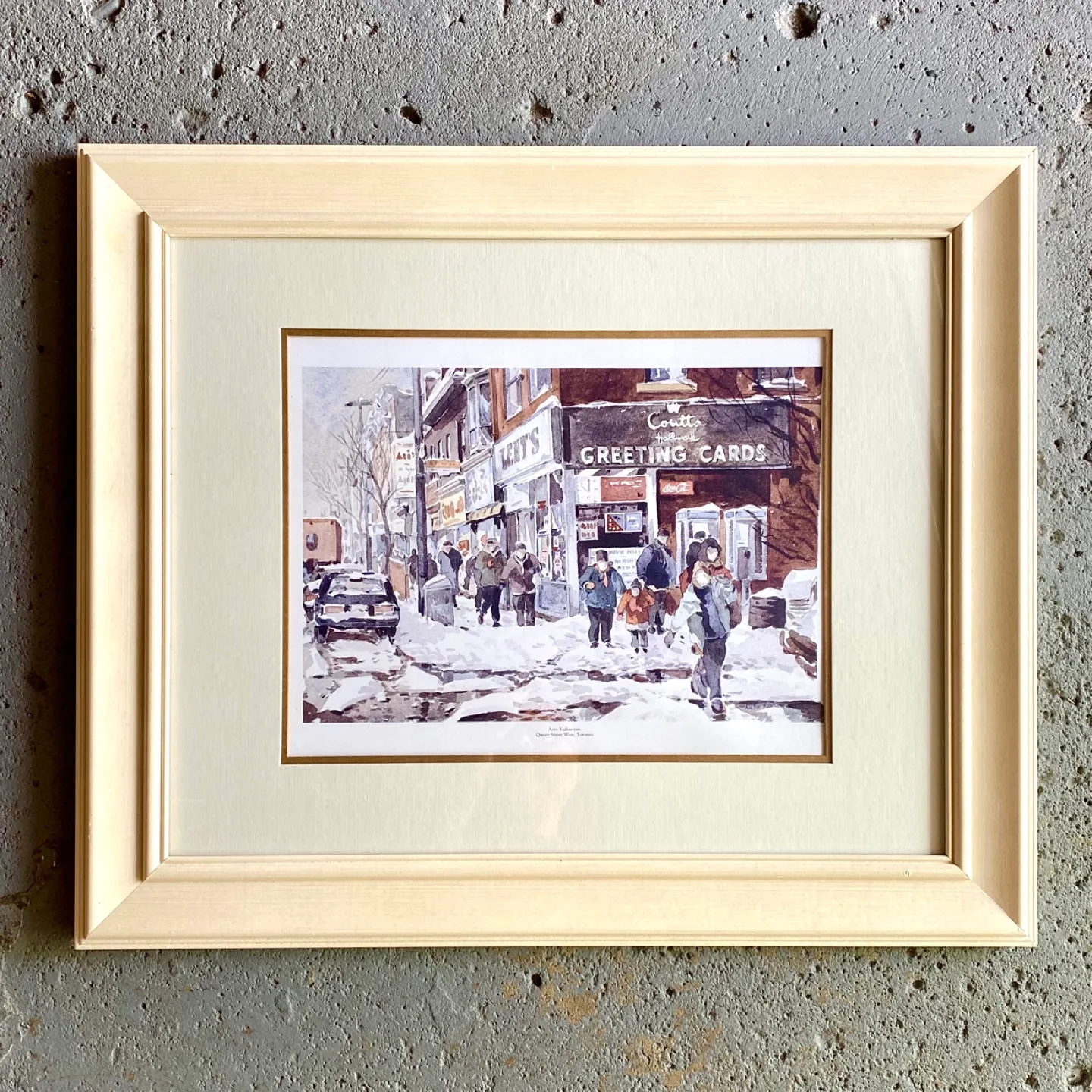 Large Framed Queen Street West Winter Print thumbnail