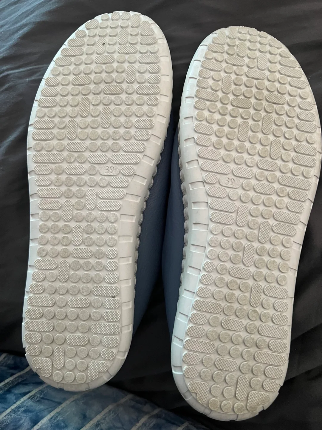 Bueno Blue Leather Loafers Size 8 image indicator(2)