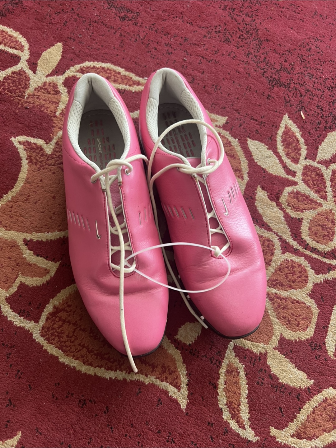 Nike Pink Leather Golf Shoes