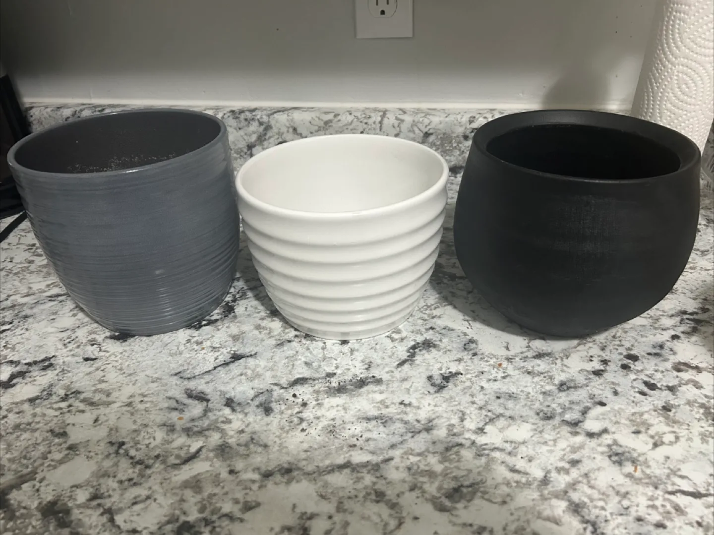 Three Decorative Plant Pots thumbnail
