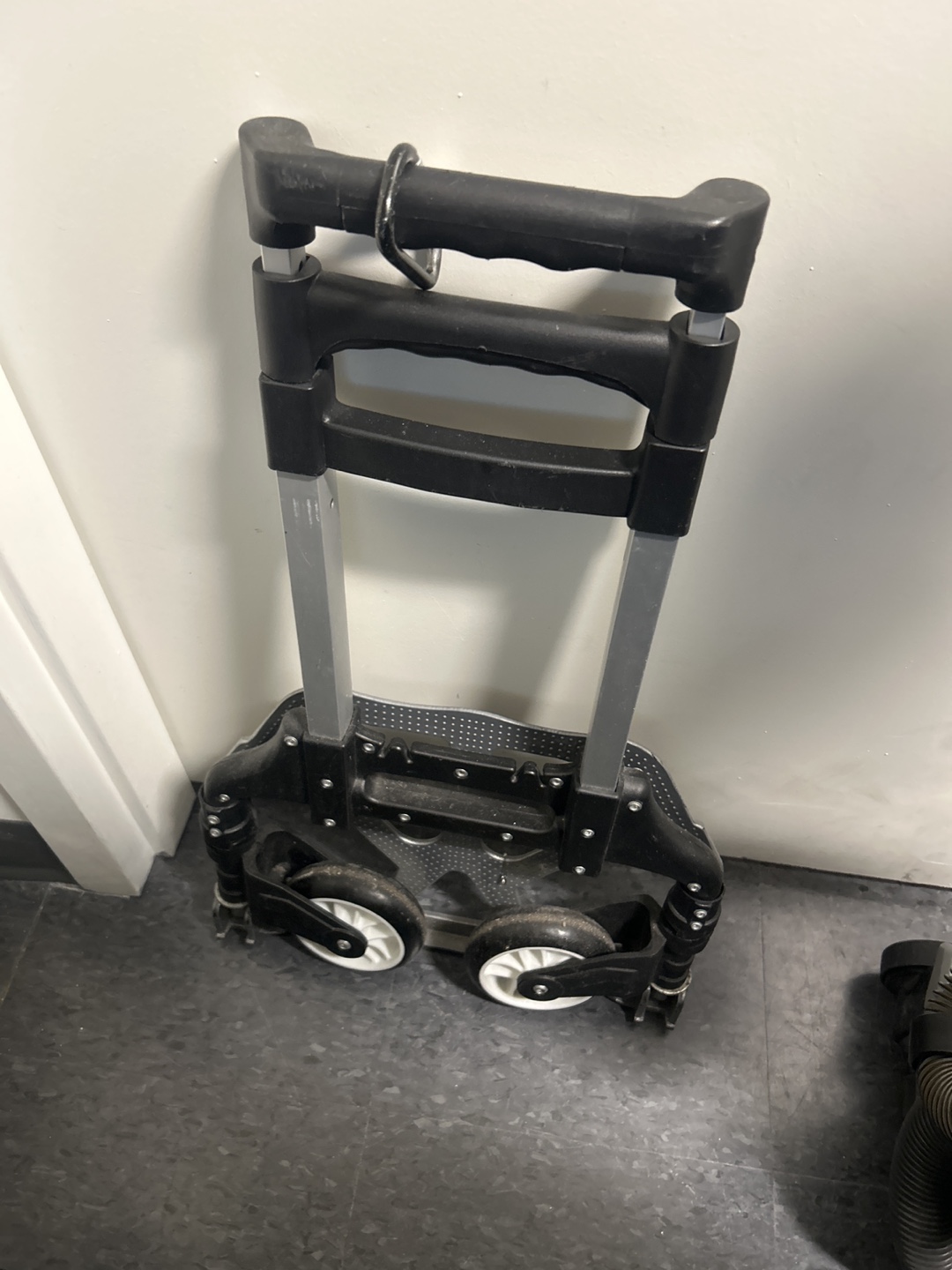 Folding Luggage Cart - Black