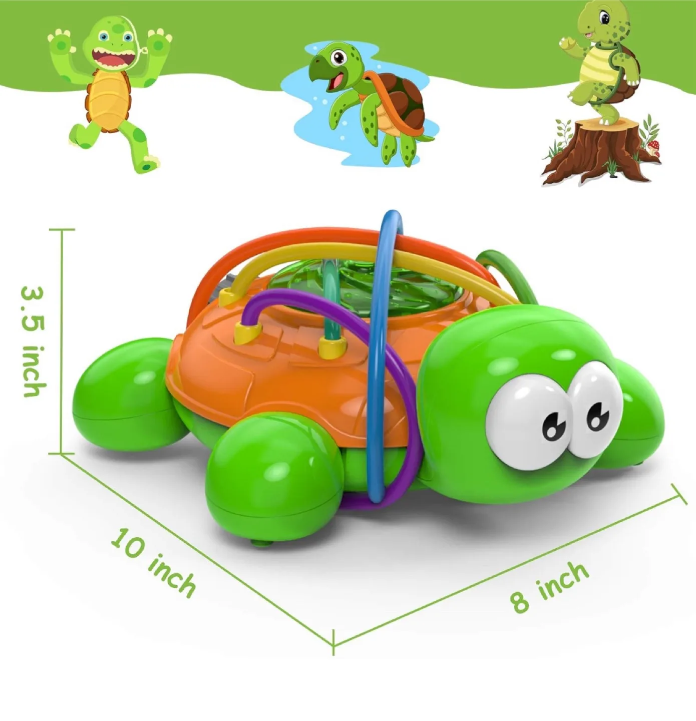 🧡 Brand New Kiztoys Turtle Water Sprinkler for Kids