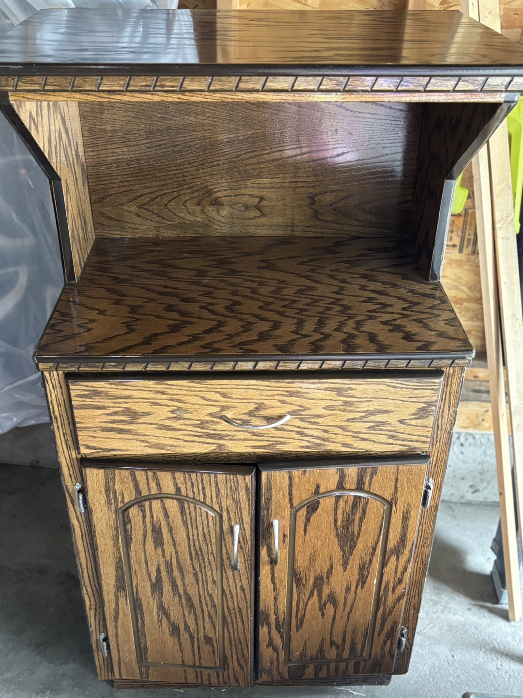 Wooden Microwave Cabinet - photo 2
