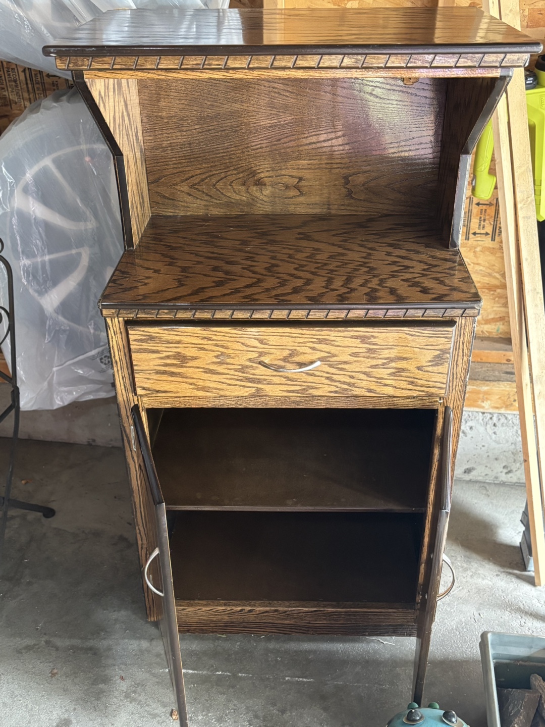 Wooden Microwave Cabinet - photo 3