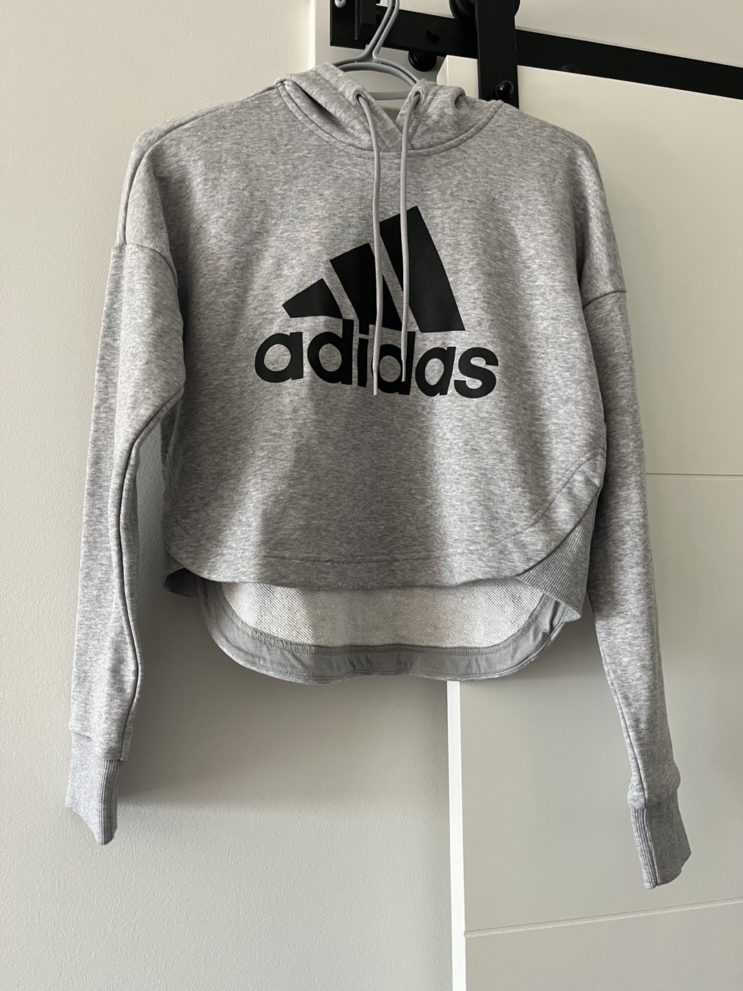 Adidas W Cropped Hoodie Grey XS - photo 4
