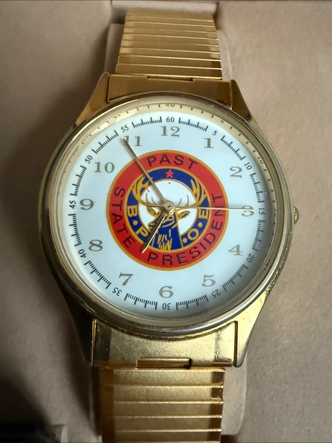 Jules Jürgensen Gold Tone Watch with Box thumbnail