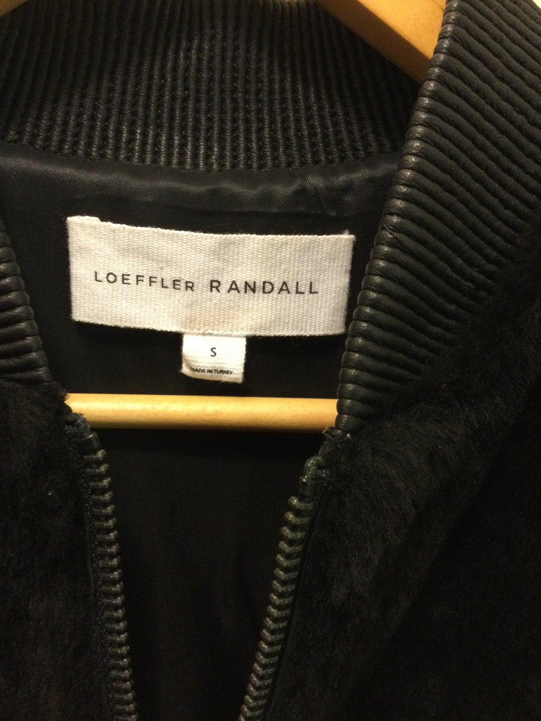 Loeffler Randall Black Bomber Jacket - Size S - photo 5