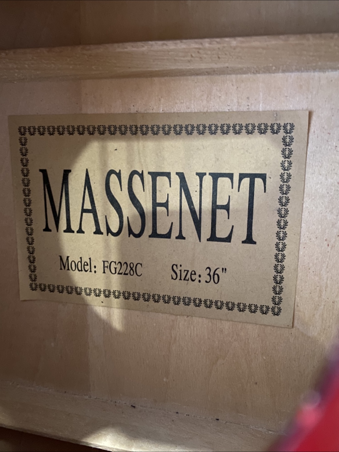 Massenet FG228C Acoustic Guitar - 36 inch - photo 2