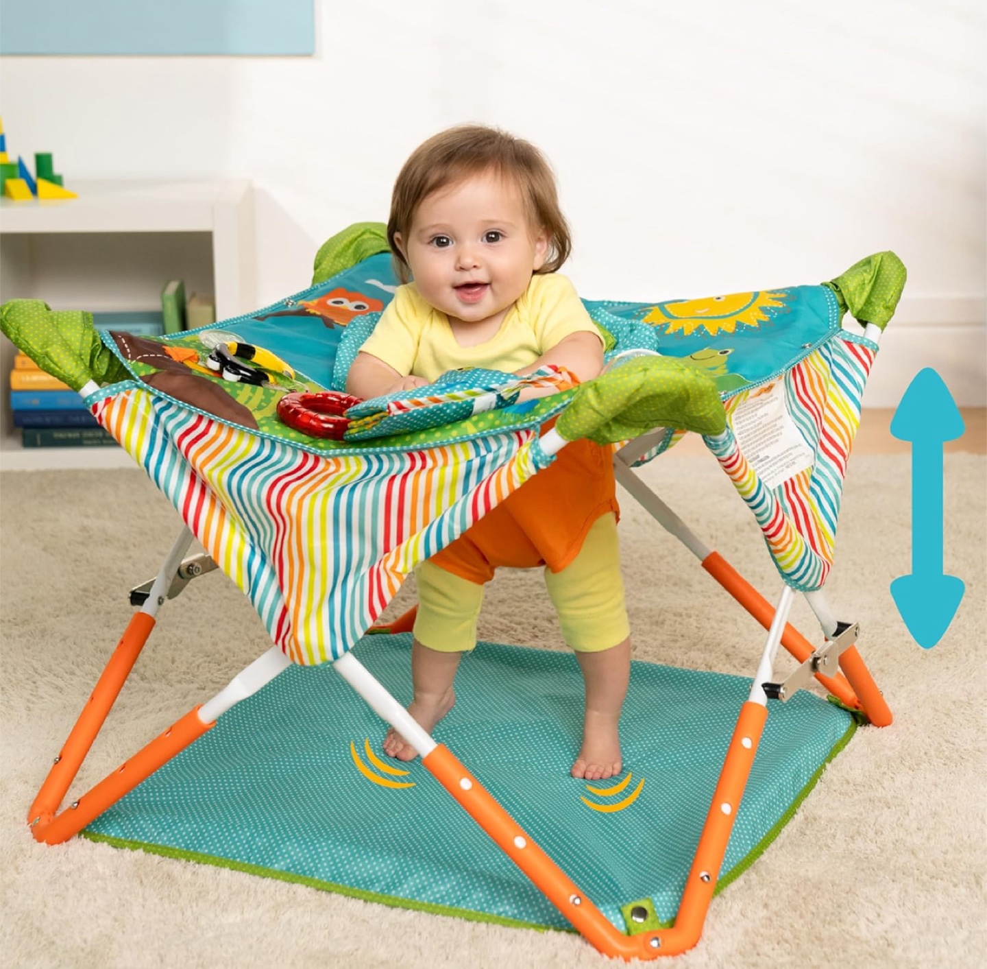 Pop 'N Jump Portable Activity Jumper, Indoor/Outdoor Use - NEW