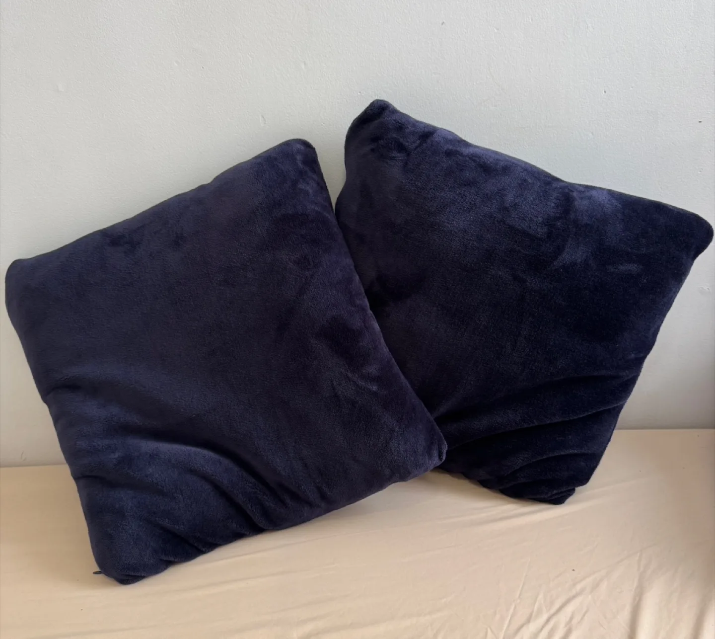 Set of 2 Blue Throw Pillows thumbnail