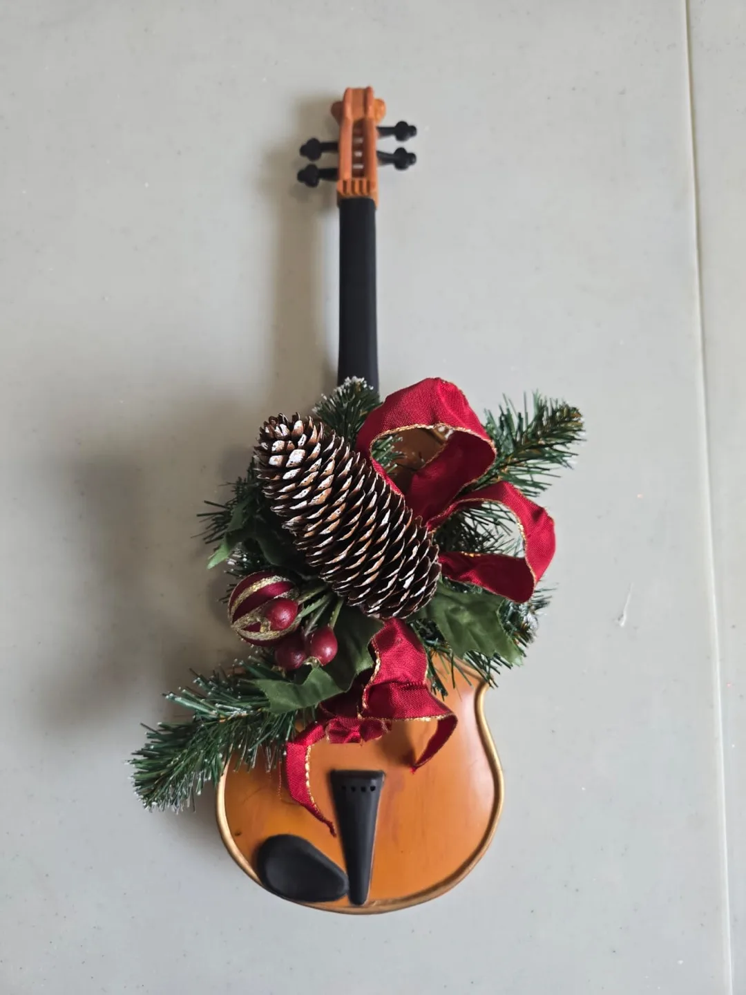 Christmas Tree Skirt, Violin Decor, Santa Hat, Stockings thumbnail