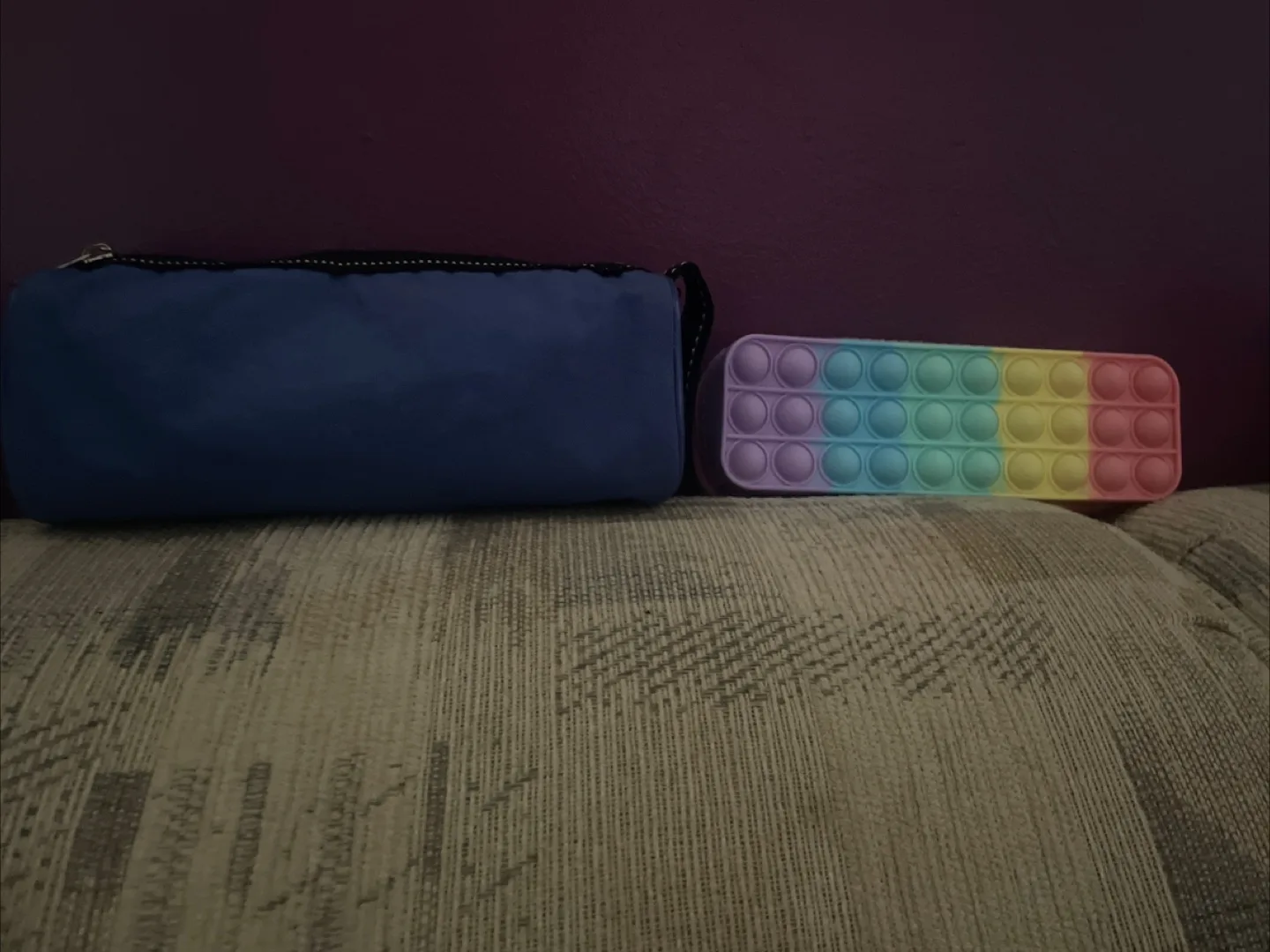🧡Pop it Pencil Case with a Blue pencil case! thumbnail