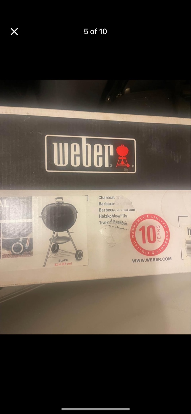 Weber Original Kettle Charcoal Grill 22 inch - Black - photo 5