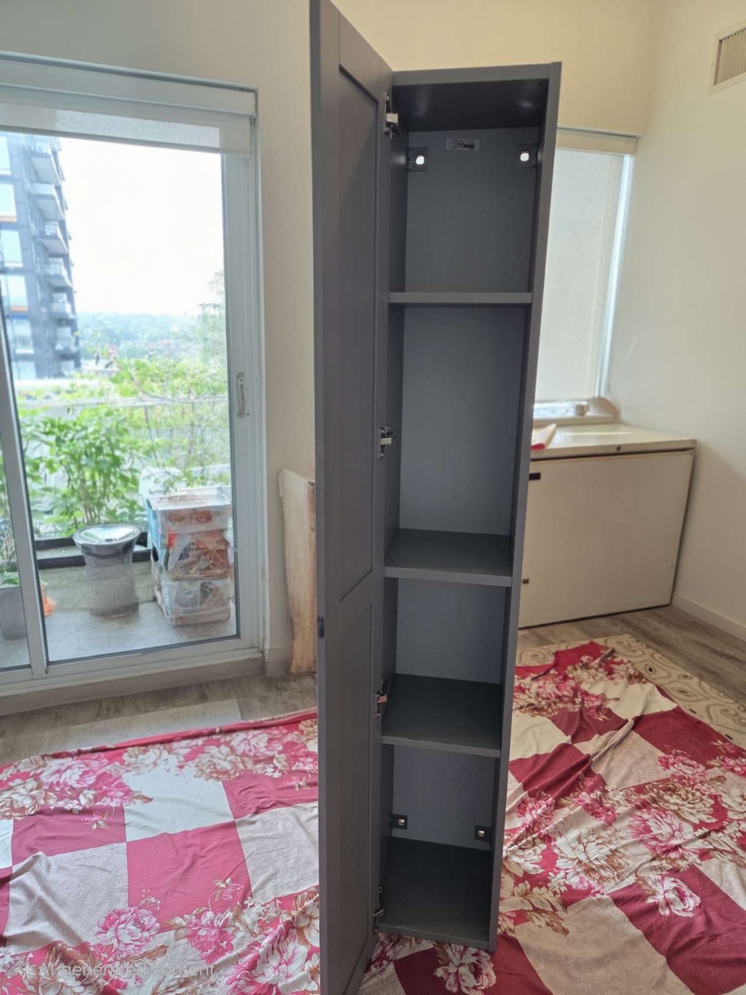 Ikea Cabinet shelf with door grey enhet - photo 3