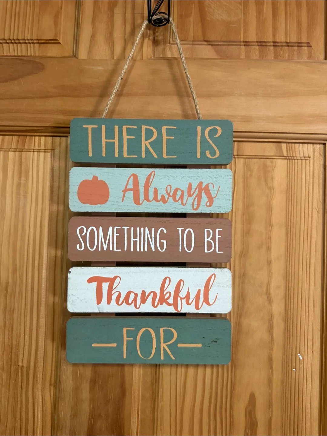 Thankful Wooden Hanging Sign thumbnail