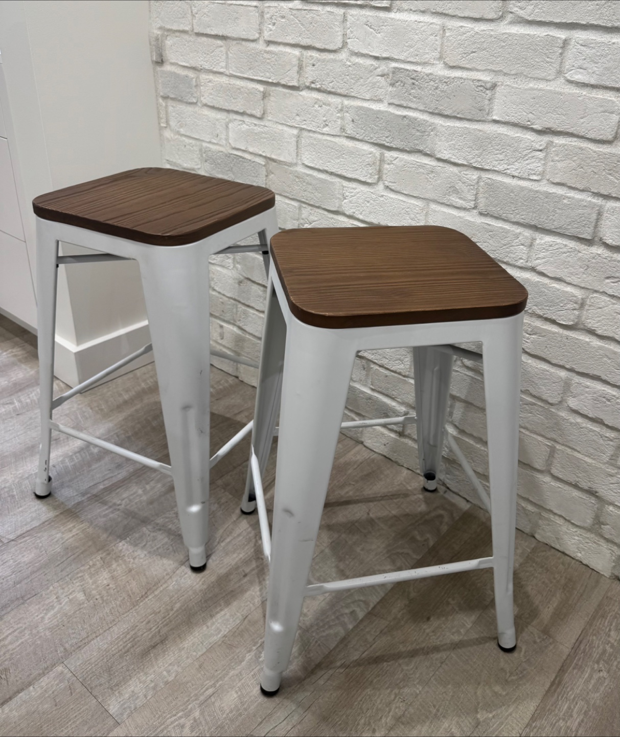 Set of 2 Counter Height Bar Stools for sale