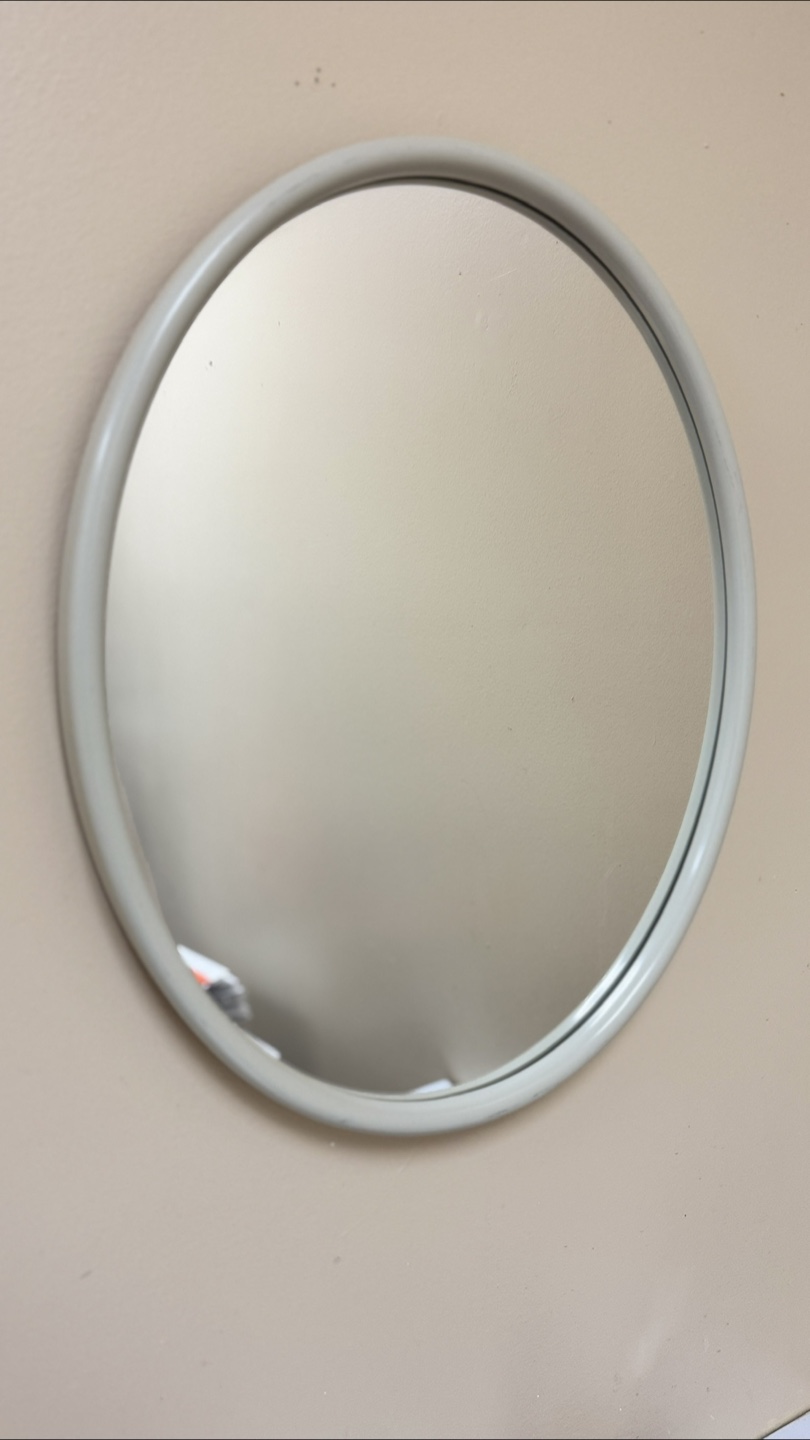 Round Wall Mirror - Grey Frame