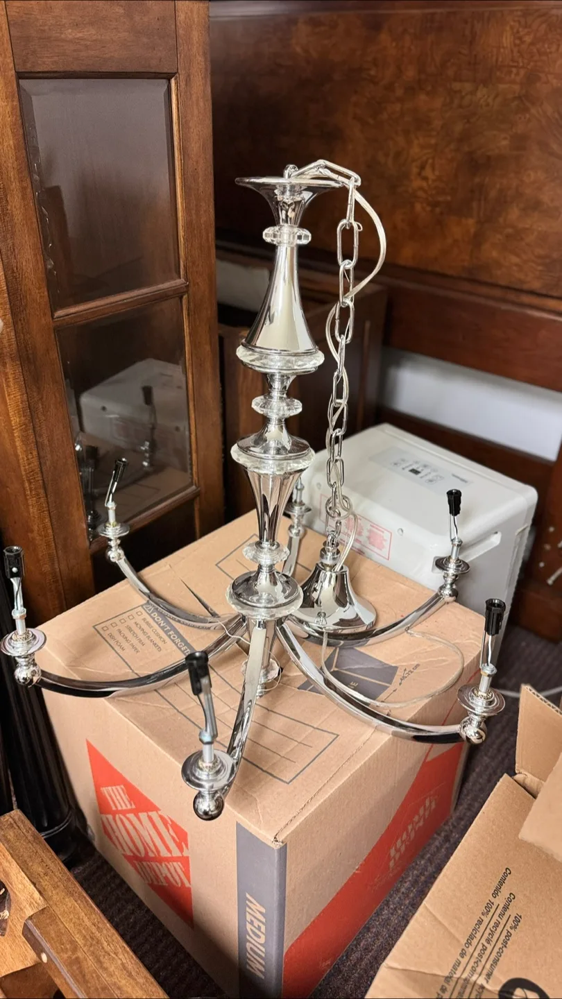 Silver Chandelier - Home Decor Lighting thumbnail