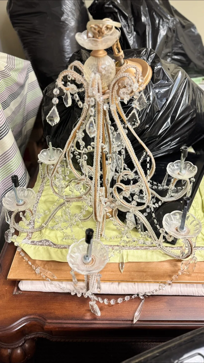 Vintage Crystal Chandelier thumbnail