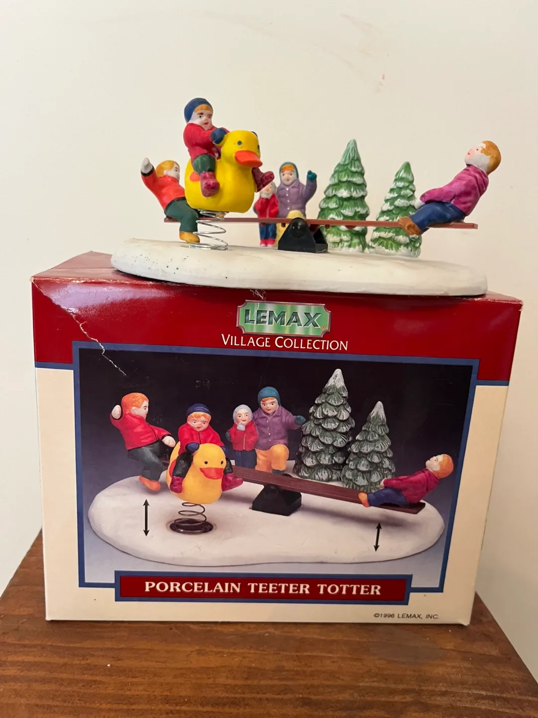 Lemax Village Collection Porcelain Teeter Totter thumbnail