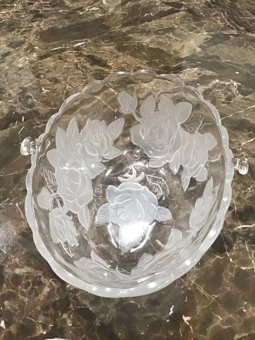 Floral Glass Bowl thumbnail