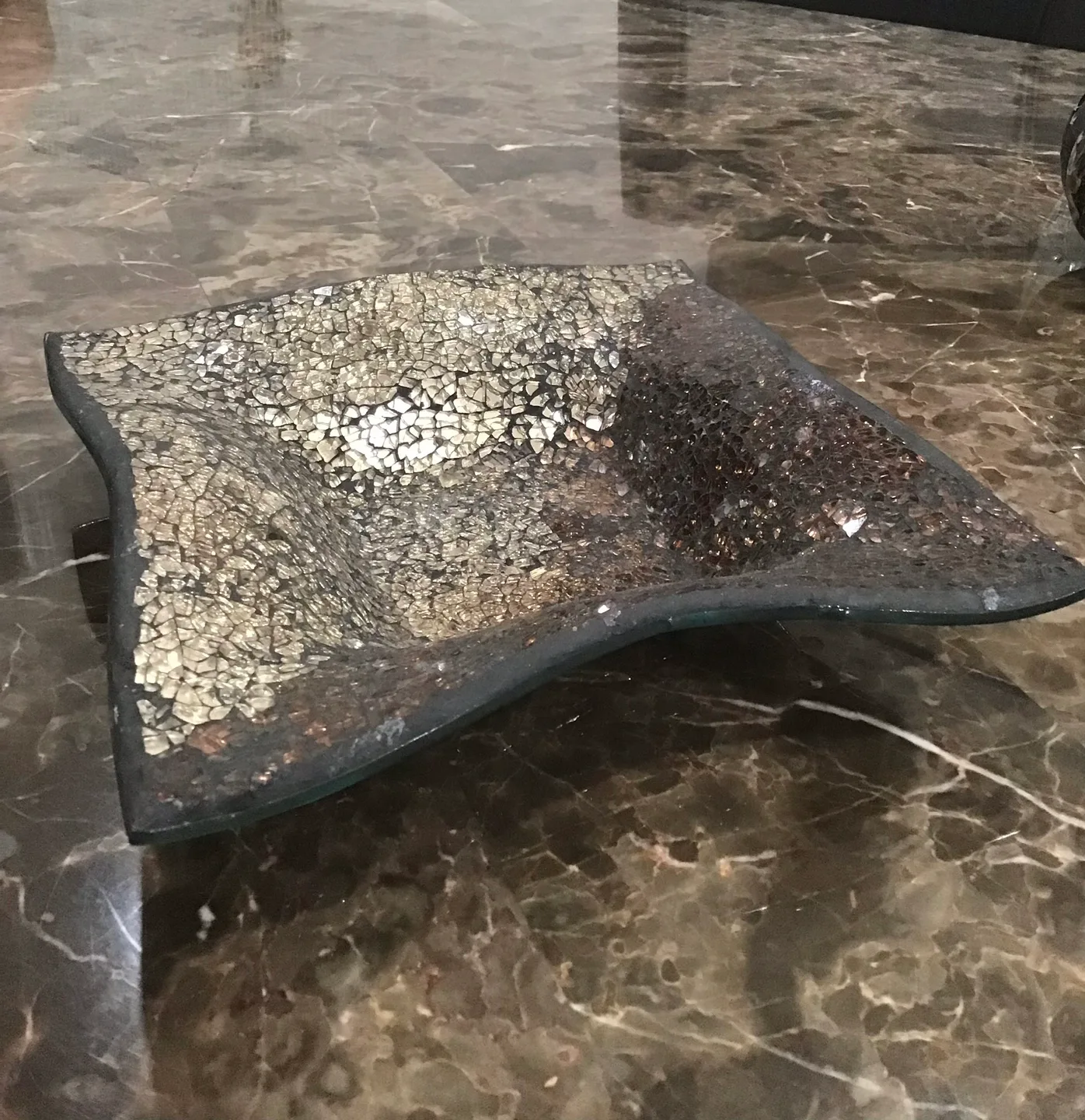 Decorative Square Glass Bowl thumbnail