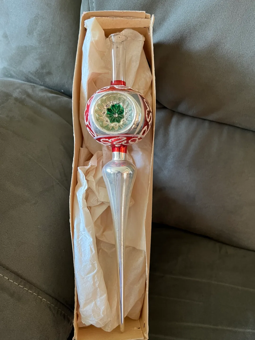 Vintage Christmas Tree Topper with Box thumbnail