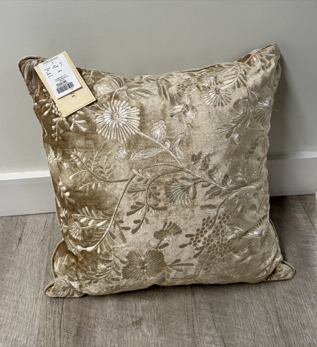 Decorative Velvet Throw Pillow