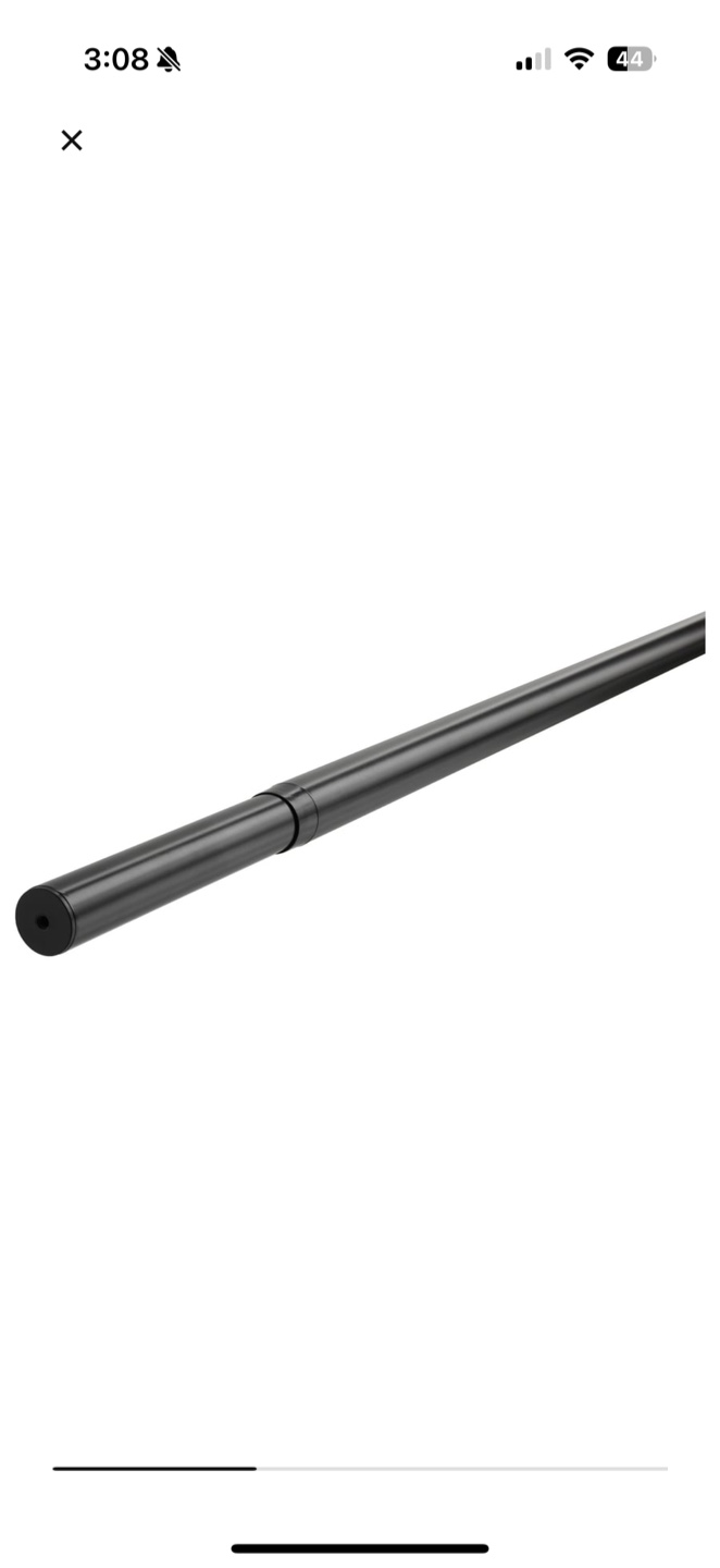 IKEA HUGAD Curtain Rod & BETYDLIG Wall Bracket - Black