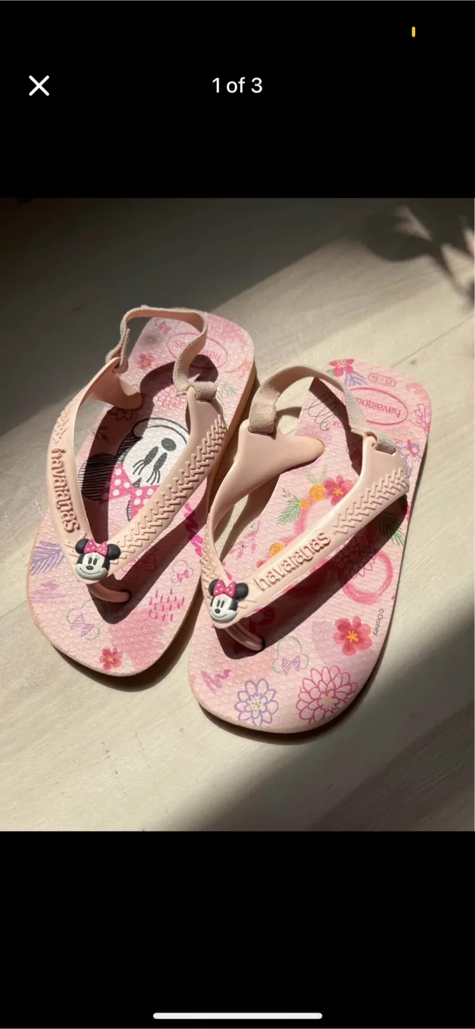 Havaianas Disney Minnie Mouse Flip Flops - Size 10 thumbnail
