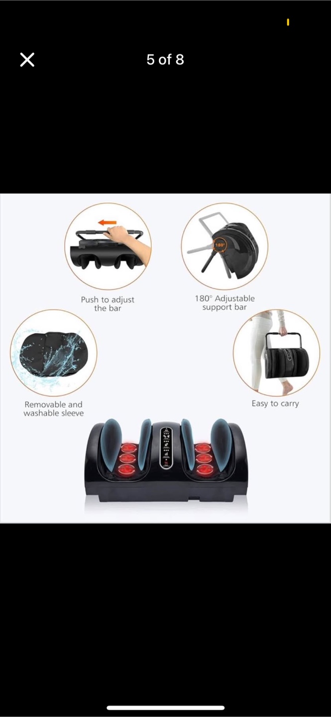 $199 NEW Foot and calf Massager with heat, Shiatsu option - photo 5