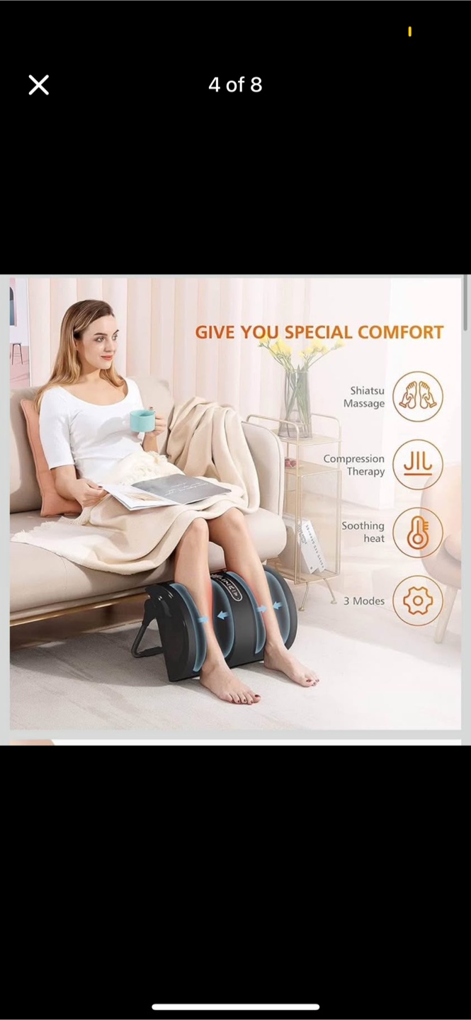 $199 NEW Foot and calf Massager with heat, Shiatsu option - photo 2