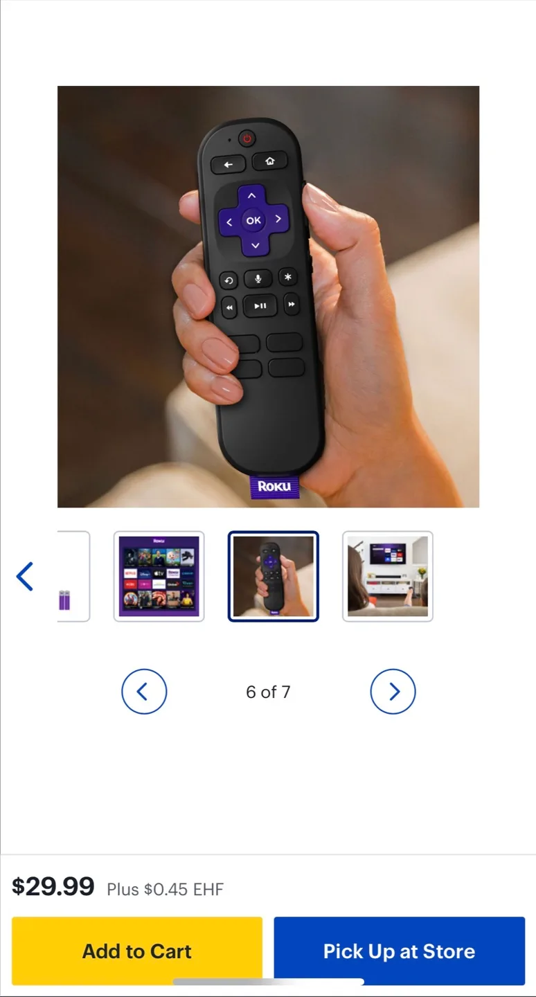 Roku Remote - Black image indicator(4)