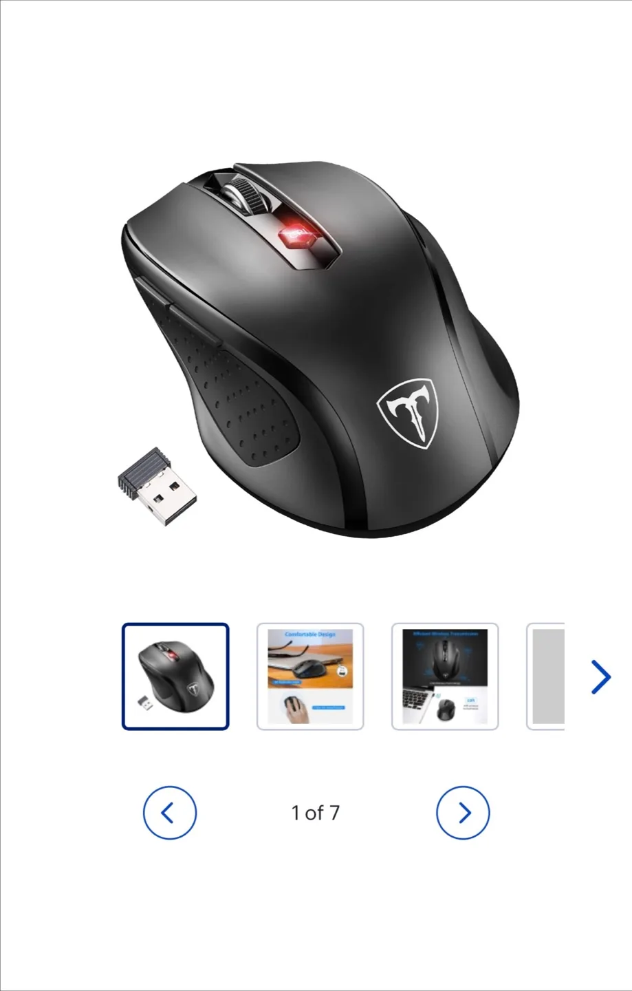Wireless Mouse - Durable Click, Comfortable Design thumbnail