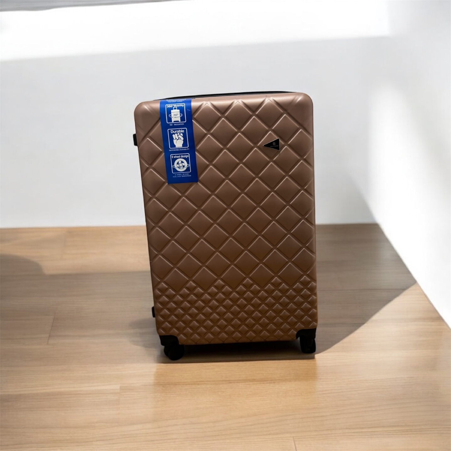 Beige Hardside Suitcase
