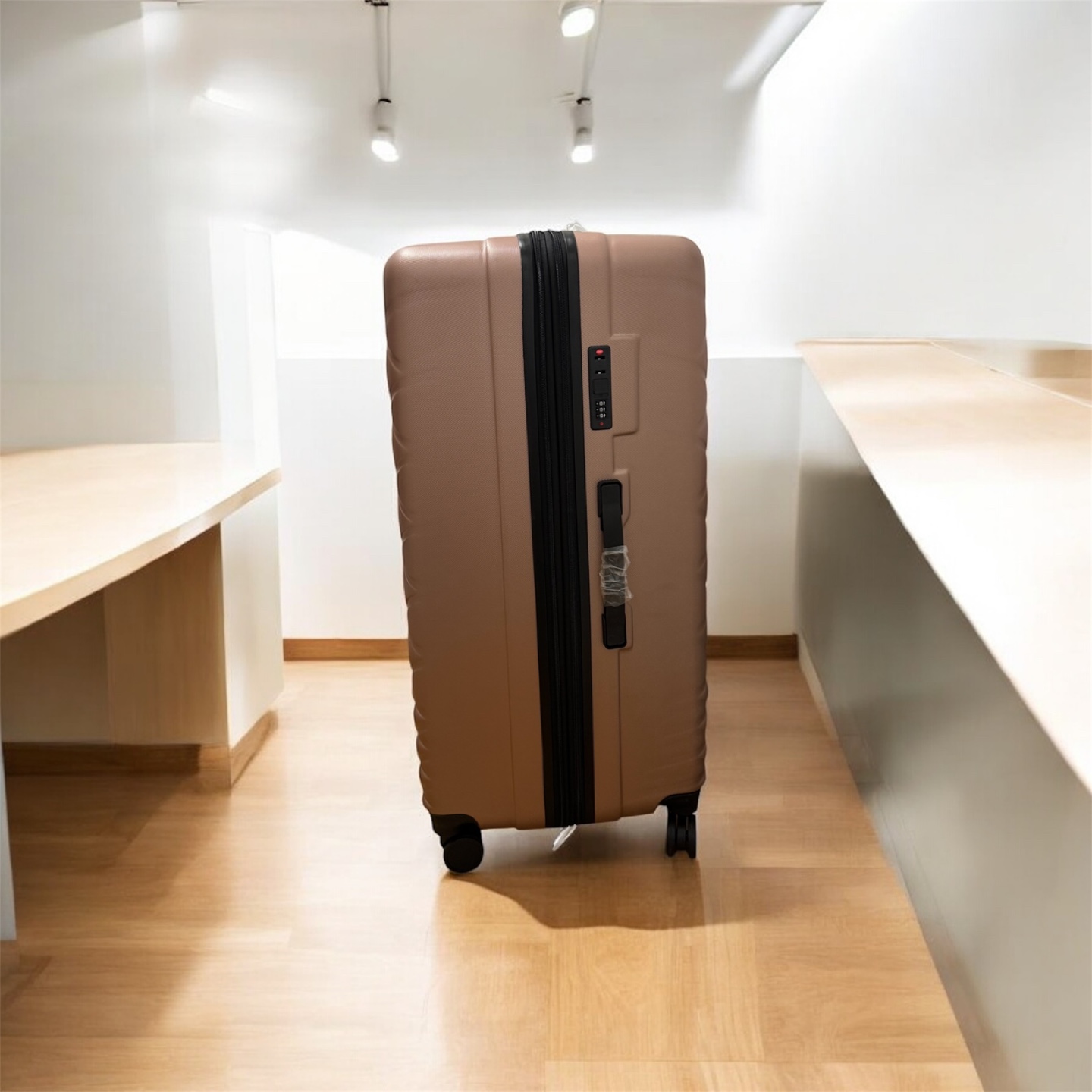 Beige Hardside Suitcase - photo 4