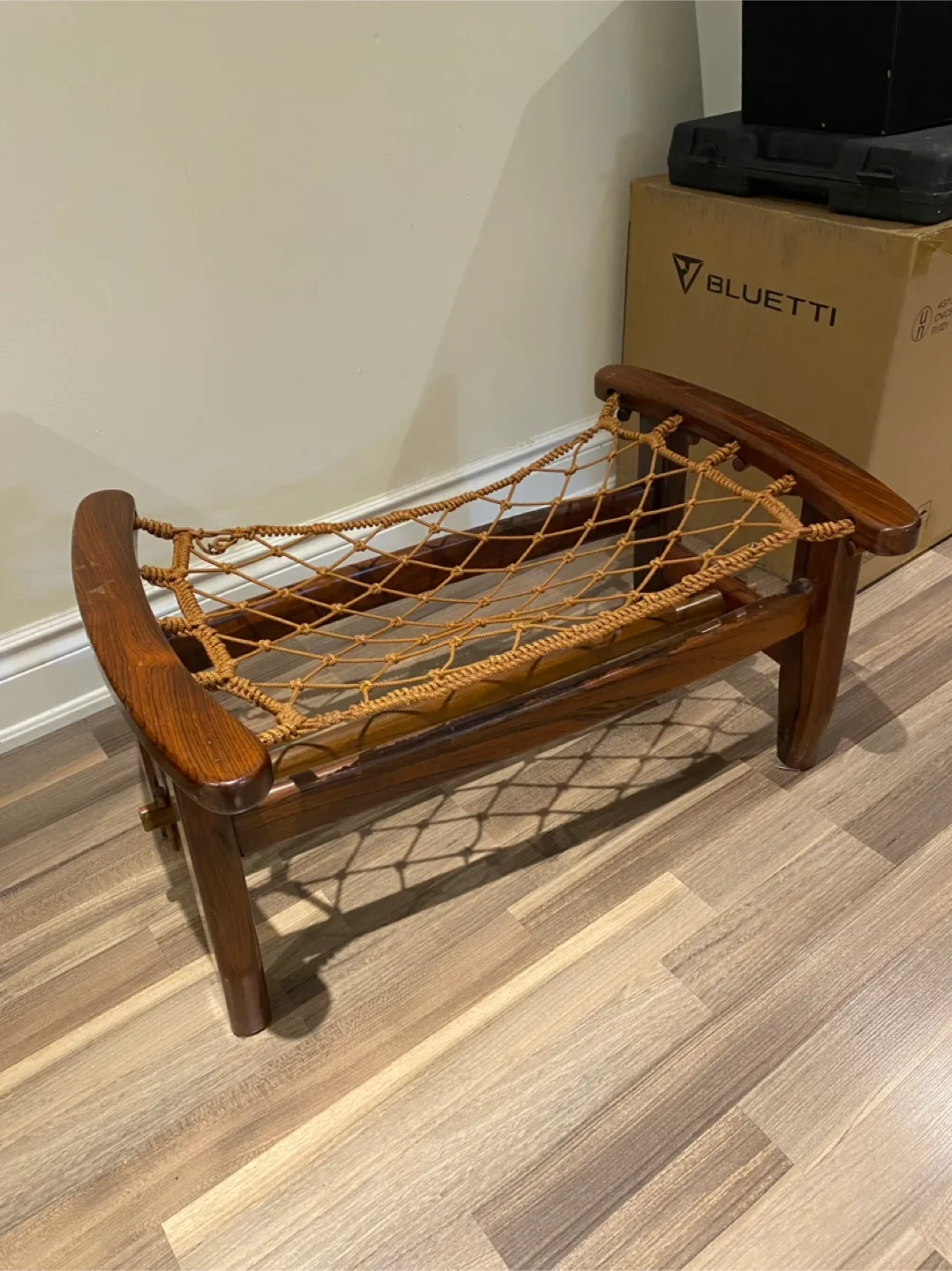 Rosewood Ottoman Woodart by Jean Gillon Stool thumbnail