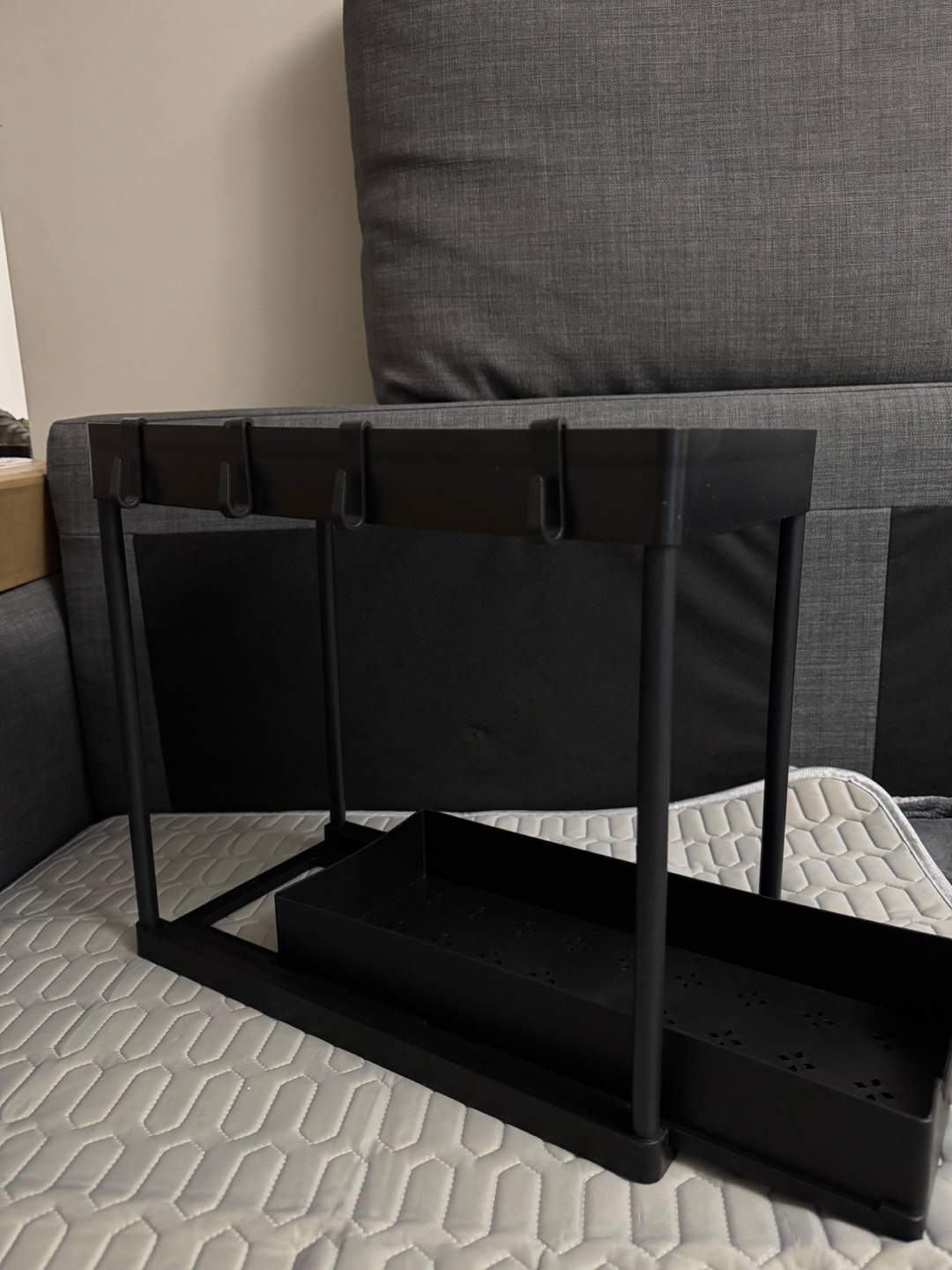 Black Multipurpose Shelf Storage