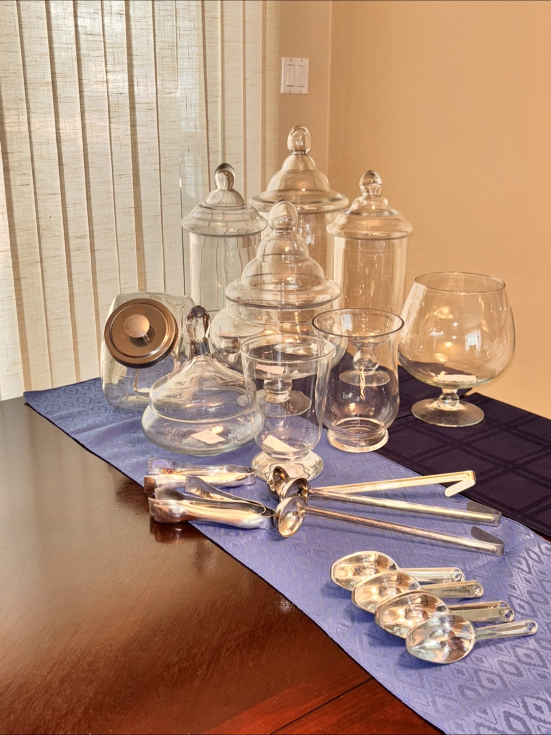 Glass Candy Jars & Serving Set - photo 3