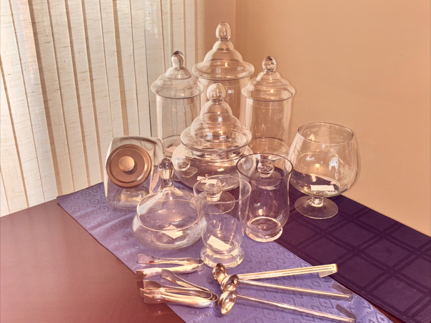 Glass Candy Jars & Serving Set - photo 5