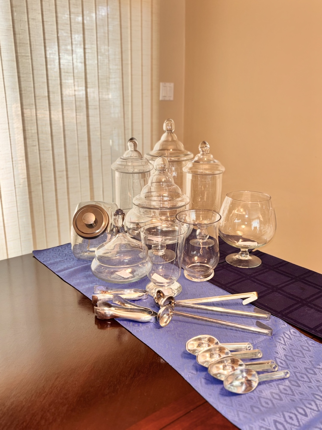 Glass Candy Jars & Serving Set - photo 2