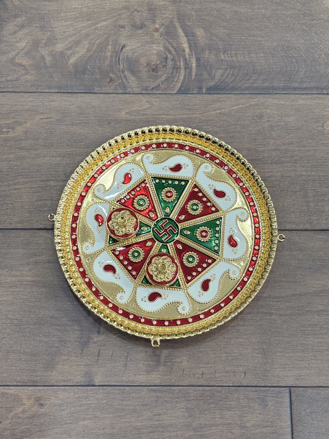 Decorative Pooja Thali Plate - photo 2