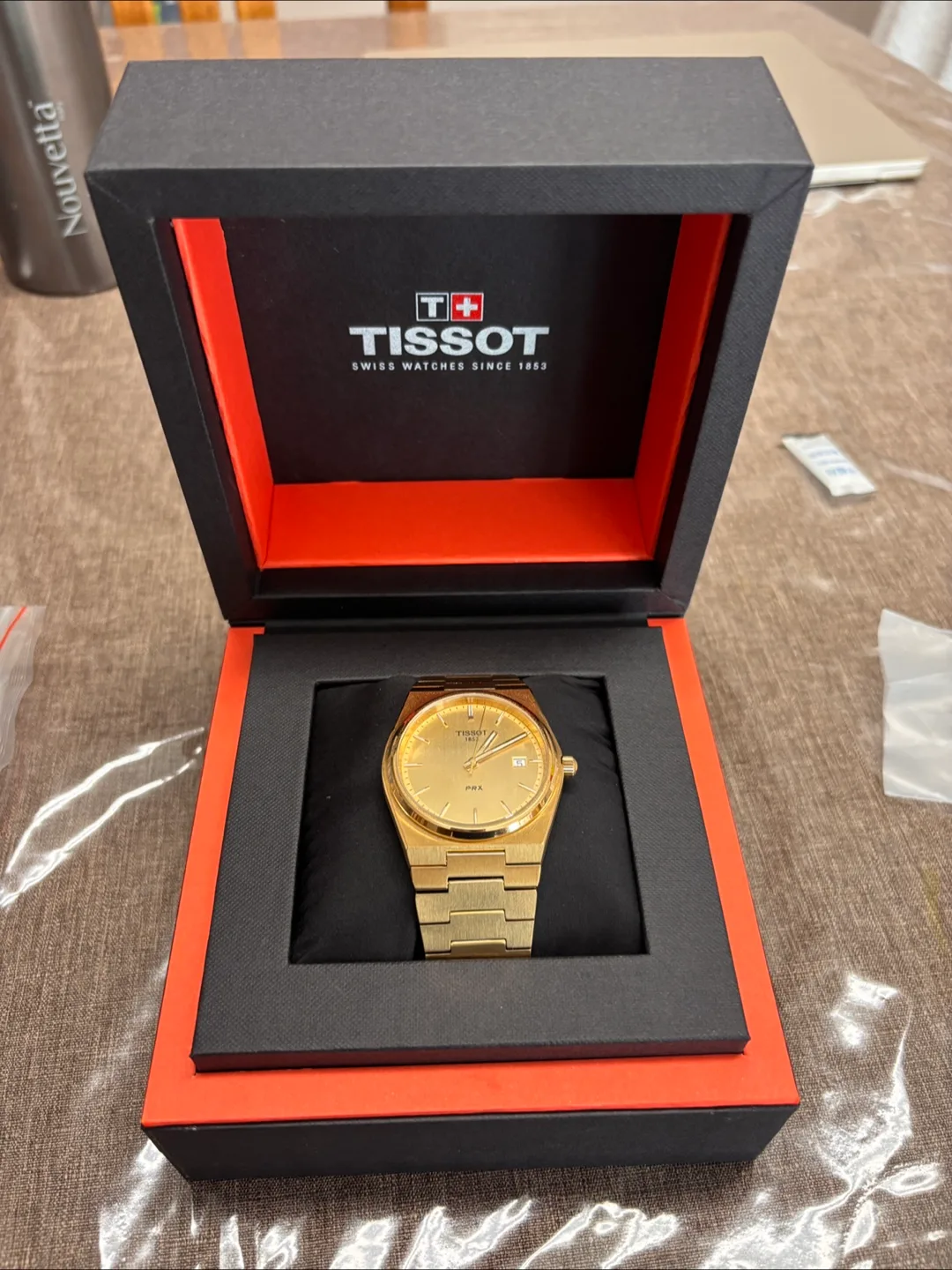 Tissot PRX Gold quartz