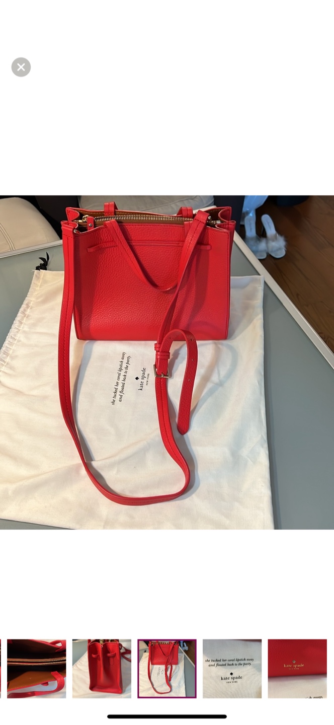 Kate Spade Red Leather Satchel - photo 5