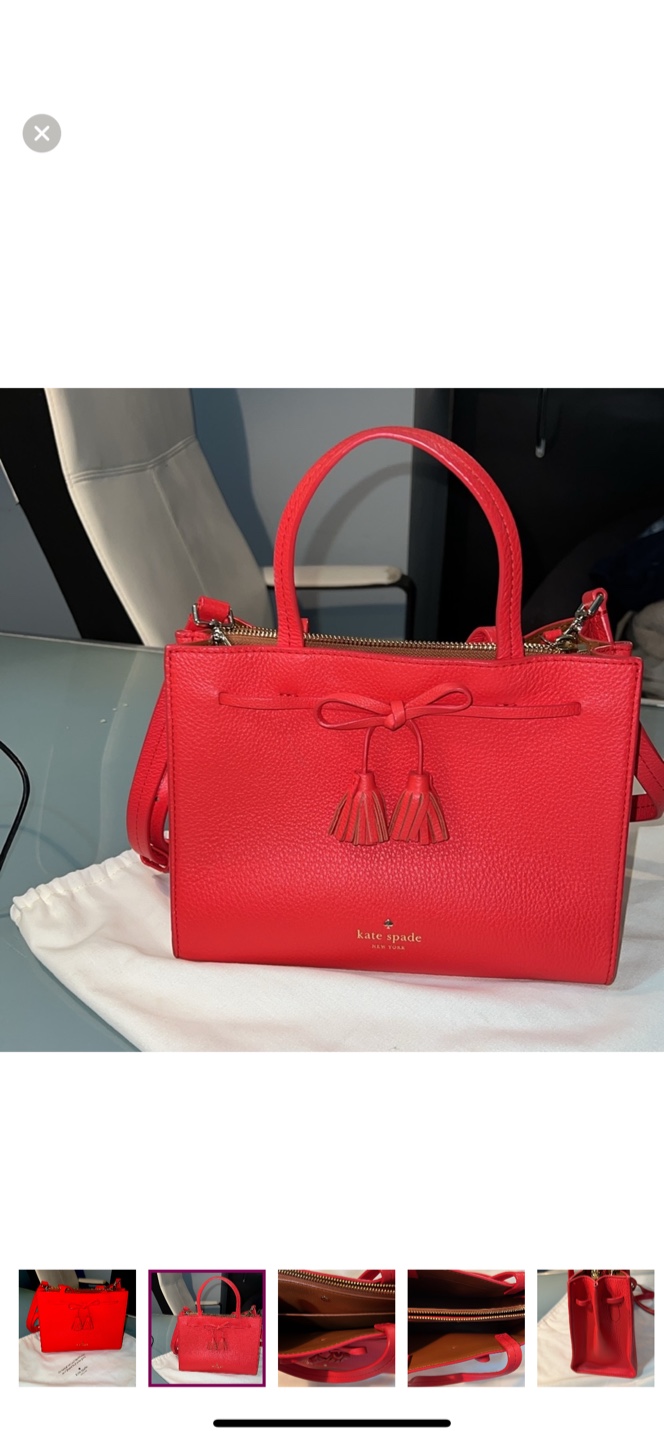 Kate Spade Red Leather Satchel