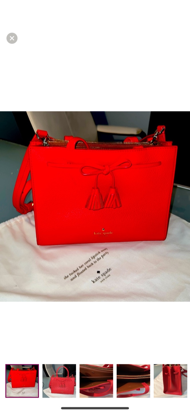 Kate Spade Red Leather Satchel - photo 2