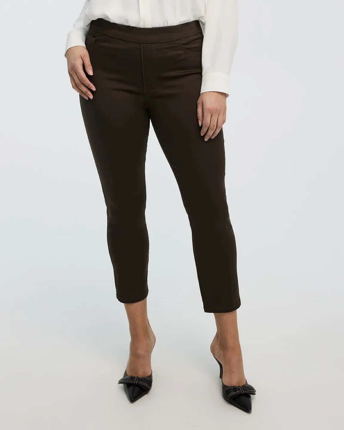 Cropped Denim Legging Pants - R Essentials (Petite) thumbnail